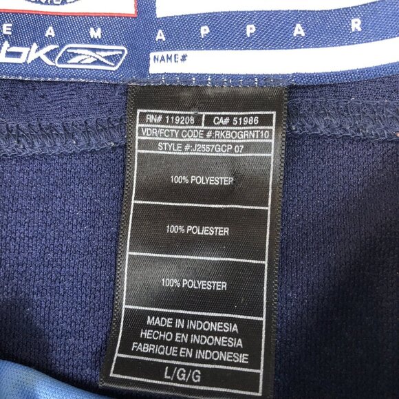 Reebok 2007 95th CFL Grey Cup Toronto Hockey Navy Blue Jersey Mens Size Large - Picture 11 of 16